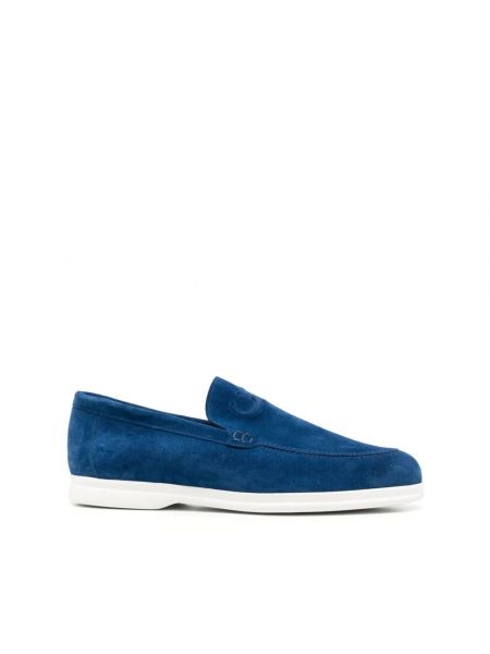 Niebieskie loafers Casadei