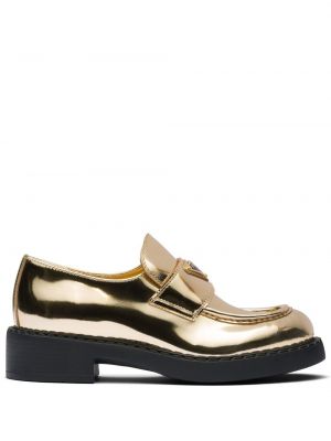 Pantofi loafer Prada auriu
