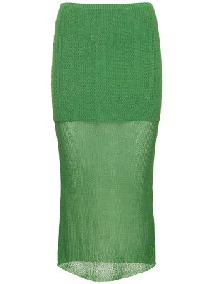 Pletená sukně Weworewhat - zelená