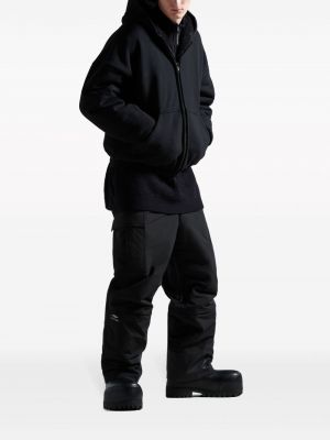 Jacke aus baumwoll mit kapuze mit print Balenciaga schwarz