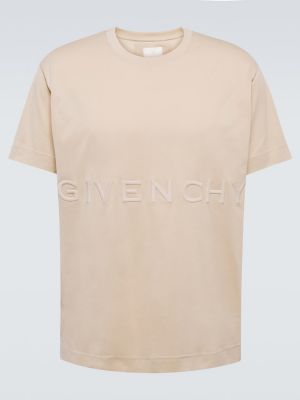 Bavlnené tričko Givenchy béžová