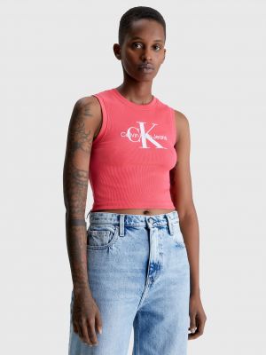 Φανελάκι Calvin Klein Jeans ροζ