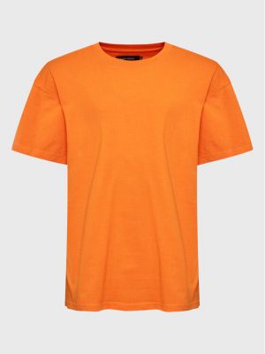 T-shirt large Night Addict orange
