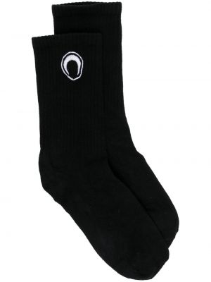 Siuvinėtos kojines Marine Serre juoda