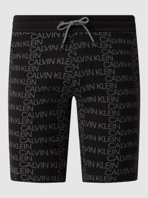 Dzianinowe szorty Ck Calvin Klein czarne