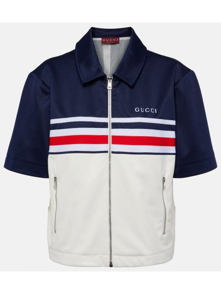 Jersey zip topp Gucci