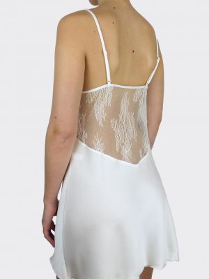 Ночная рубашка из крепа Ivette Bridal белая