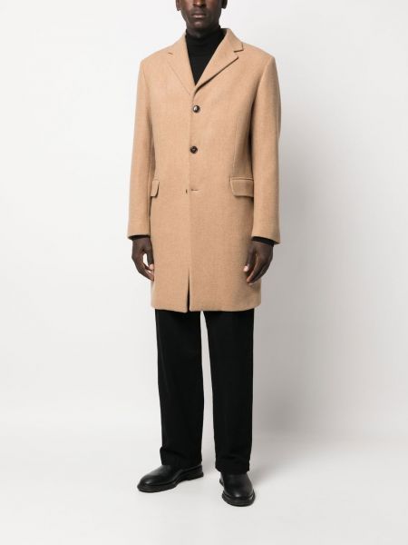 Vlněný kabát Woolrich hnědý