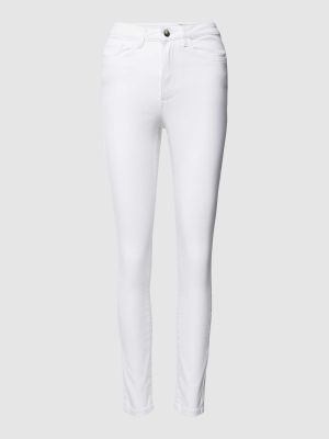 Jeansy skinny z kieszeniami Vero Moda białe