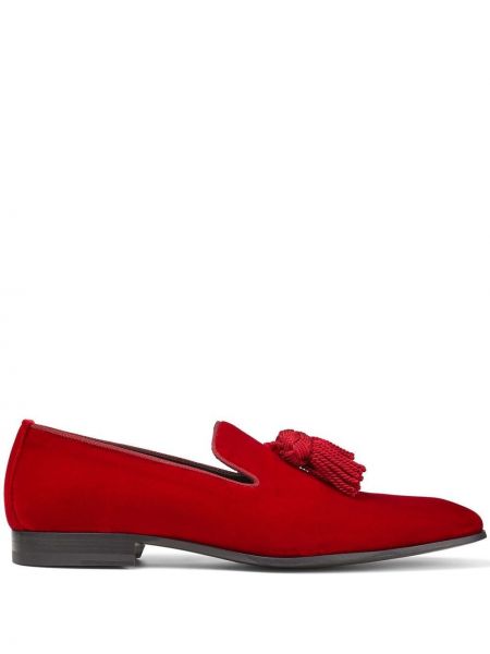 Pantofi loafer Jimmy Choo roșu
