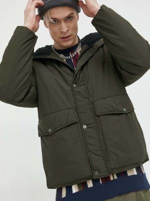 Oversized téli kabát Abercrombie & Fitch zöld