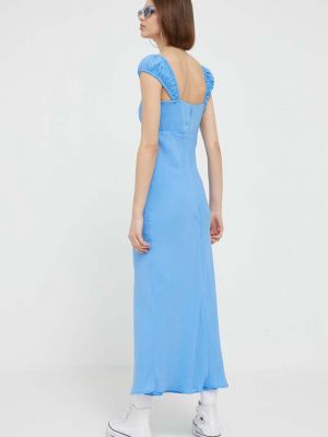 Dlouhé šaty Abercrombie & Fitch modré