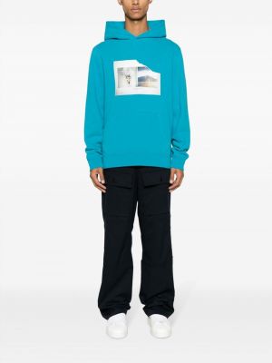 Kokvilnas kapučdžemperis ar apdruku Zadig&voltaire zils