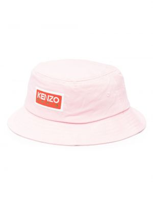 Памучна шапка Kenzo розово