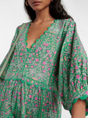 Βαμβακερή μάξι φόρεμα Juliet Dunn πράσινο
