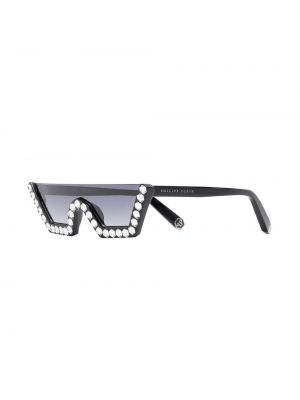 Okulary przeciwsłoneczne z kryształkami Philipp Plein czarne