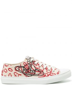 Trykt sneakers Vivienne Westwood hvit