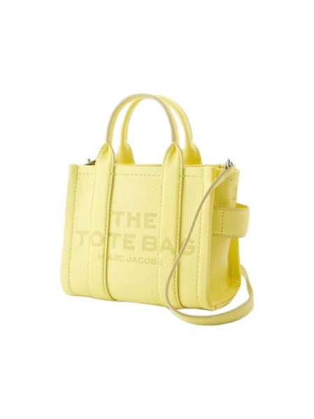 Shopperka skórzana Marc Jacobs żółta