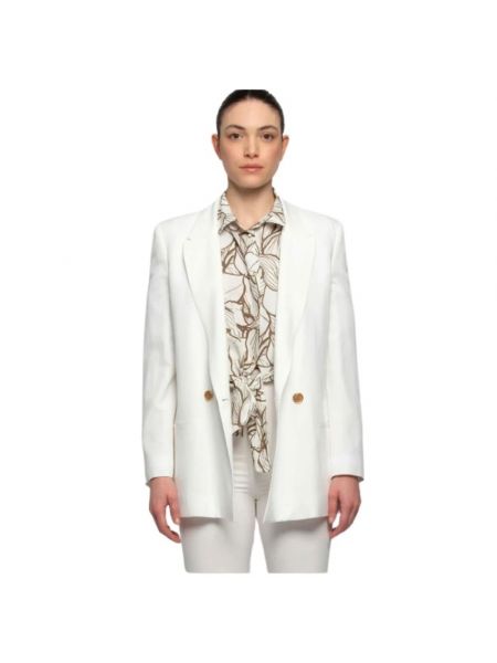 Eleganter leinen blazer Kocca weiß