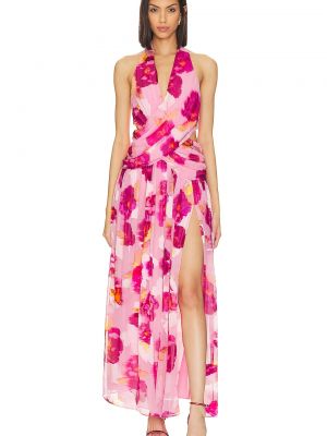 Платье в цветочек Nbd розовое