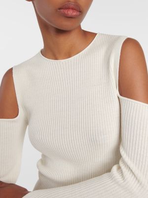 Sweter wełniany Rick Owens biały