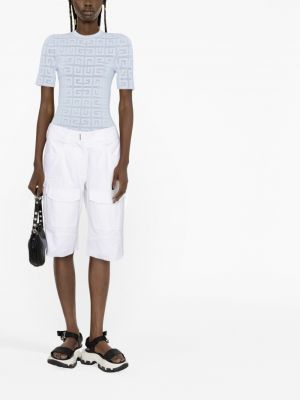 Shorts cargo avec poches Givenchy blanc