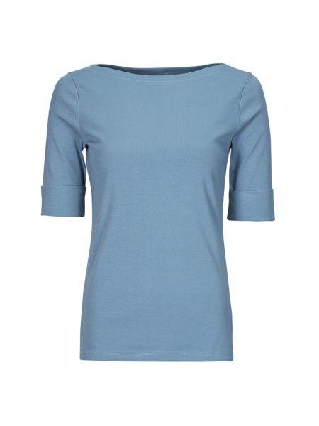 Tričko s krátkými rukávy Lauren Ralph Lauren modré