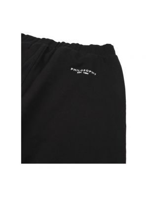 Pantalones de chándal de algodón Philosophy Di Lorenzo Serafini negro