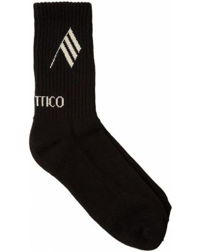 Памучни чорапи The Attico черно