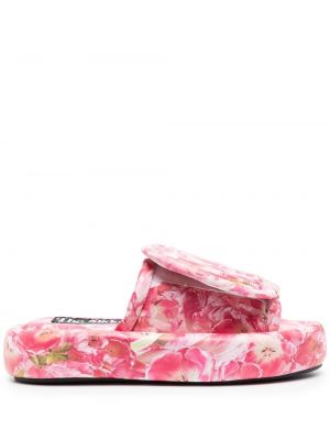 Cipele s cvjetnim printom s printom Natasha Zinko ružičasta