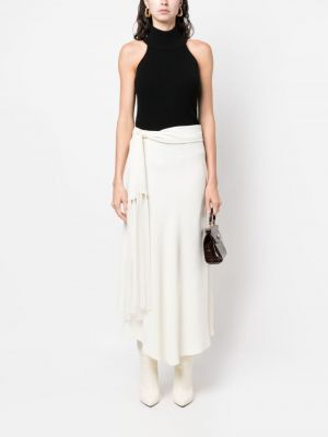 Asymetrické sukně s třásněmi Erika Cavallini bílé