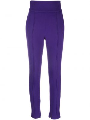 Pantaloni de lână Alexandre Vauthier violet