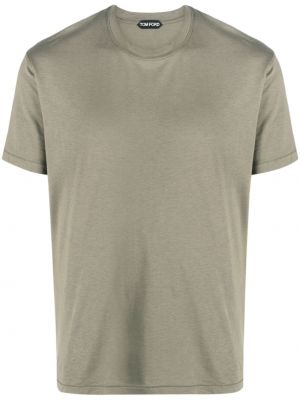 T-krekls ar apaļu kakla izgriezumu Tom Ford zaļš