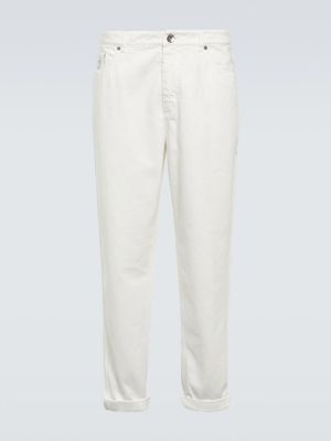 Straight leg jeans Brunello Cucinelli bianco