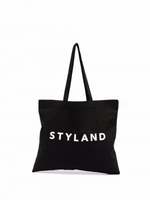 Shopper à imprimé Styland noir