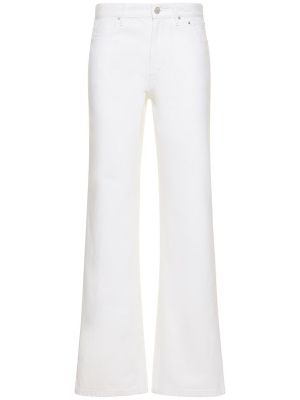 Jeans a vita bassa di cotone Gauchère bianco