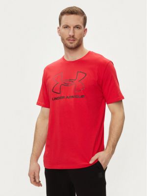 T-shirt large Under Armour rouge