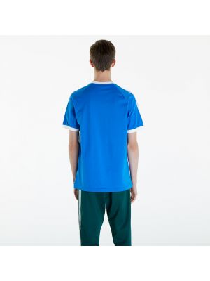 Pruhované tričko Adidas Originals modré