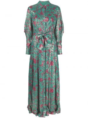 Trykt floral dress Pinko grønn