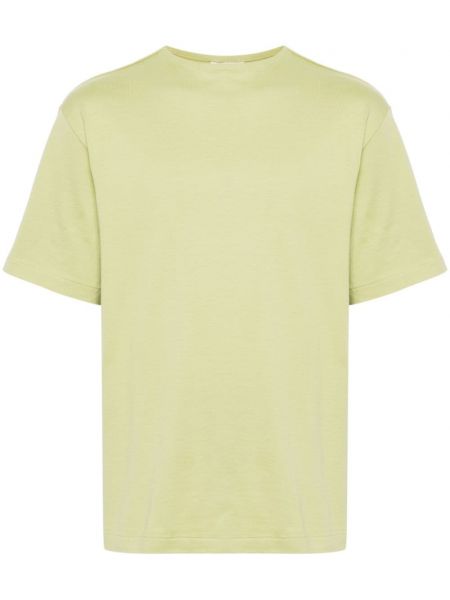 Bombažna majica Auralee zelena