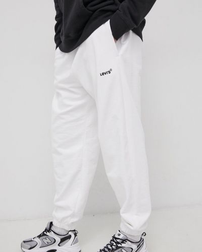 Spodnie bawełniane Levi's, biały