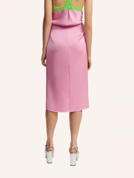 Атласная юбка Essentiel Antwerp розовая