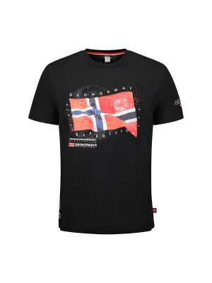 Tričko s krátkými rukávy Geographical Norway černé