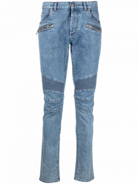 Slank stretch jeans Balmain blå