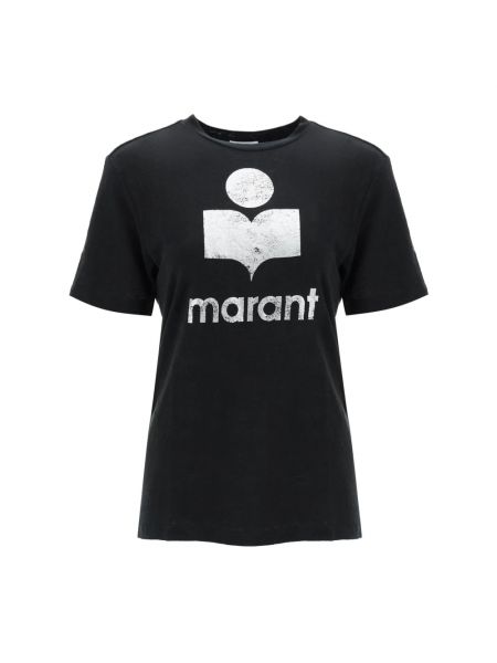 Koszulka z nadrukiem Isabel Marant Etoile czarna