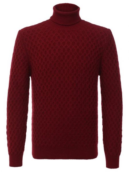 Кашемировый свитер Kiton красный