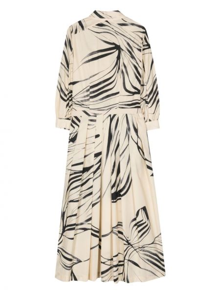 Sukienka midi w abstrakcyjne wzory plisowana Gentry Portofino