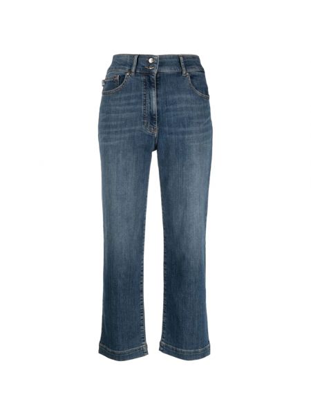 Jeans mit stickerei Love Moschino blau