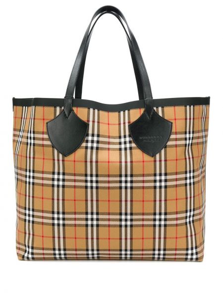 Sjekket shoppingbag Burberry