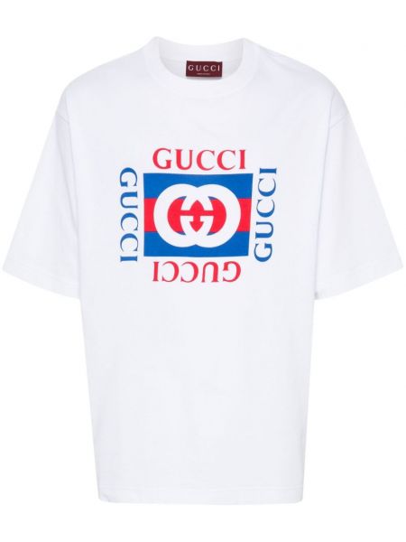 Bomuld sweatshirt Gucci hvid